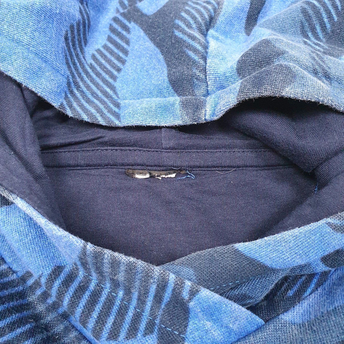 Mens Blue Reebok Cammo Camouflage Hoodie Jumper