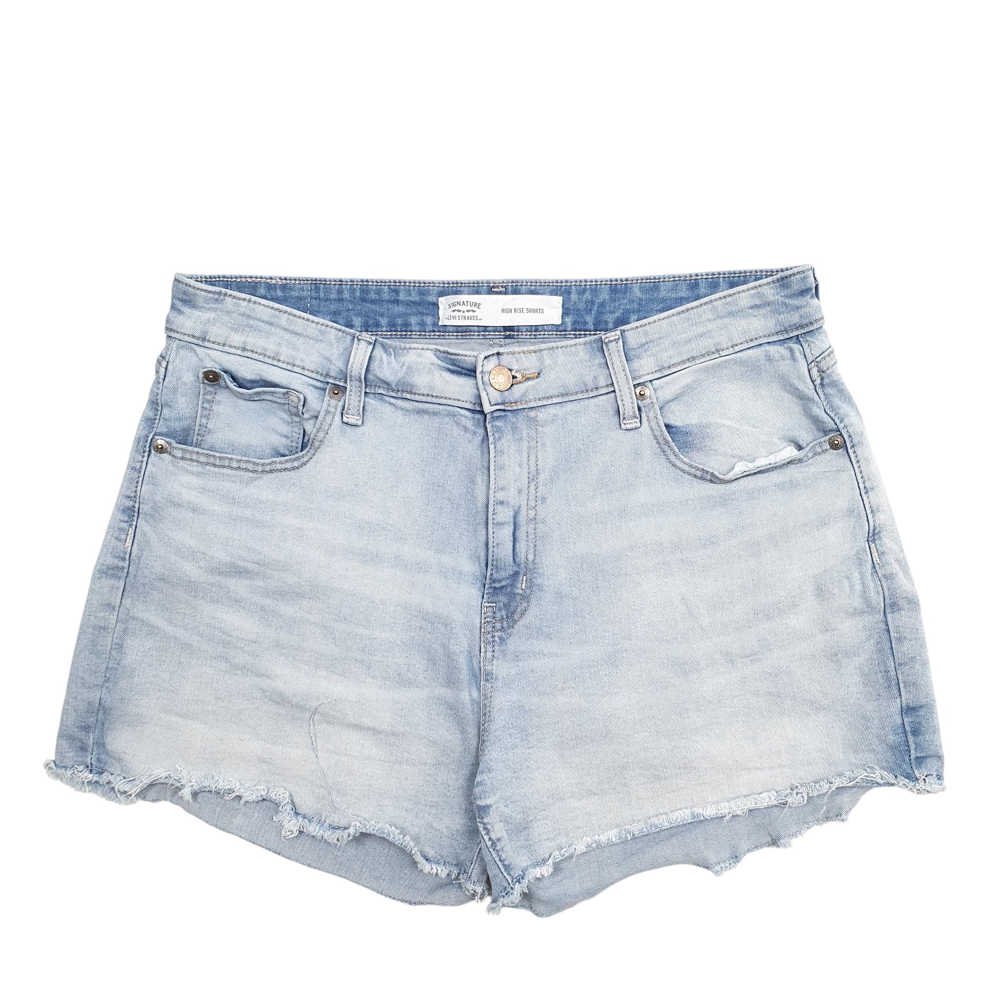 Womens Blue Levis Signature Denim Shorts