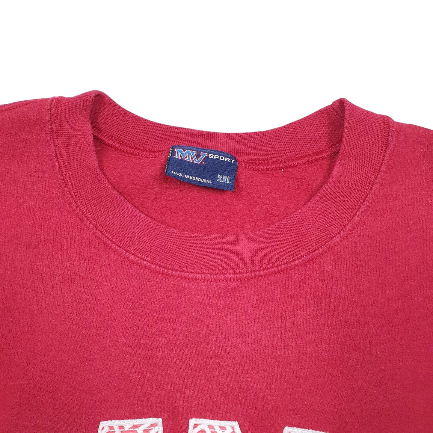 Mens Burgundy MV Sport BAMA College Frat House USA Crewneck Jumper