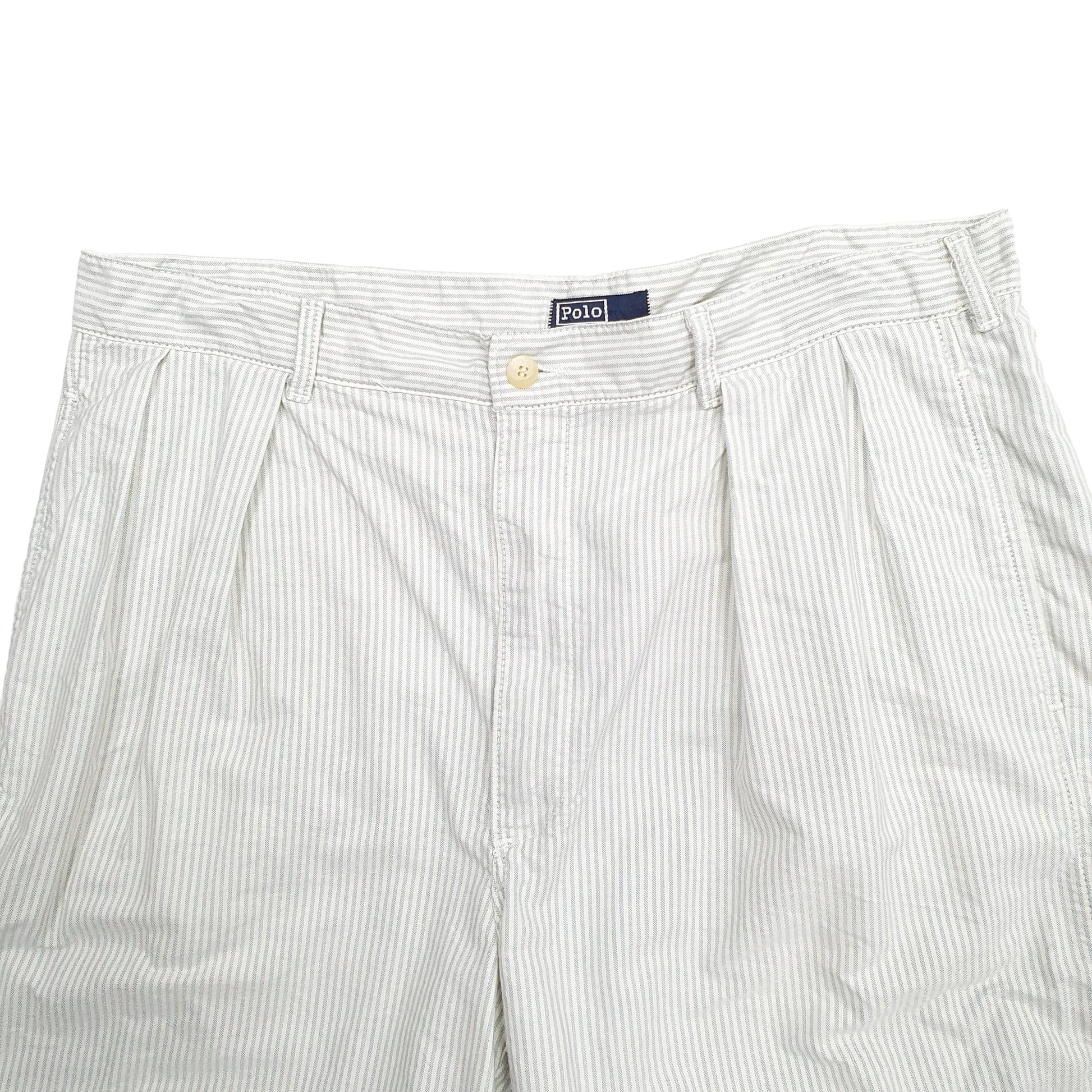 Mens White Polo Ralph Lauren Made In USA Vintage 80's Chino Shorts