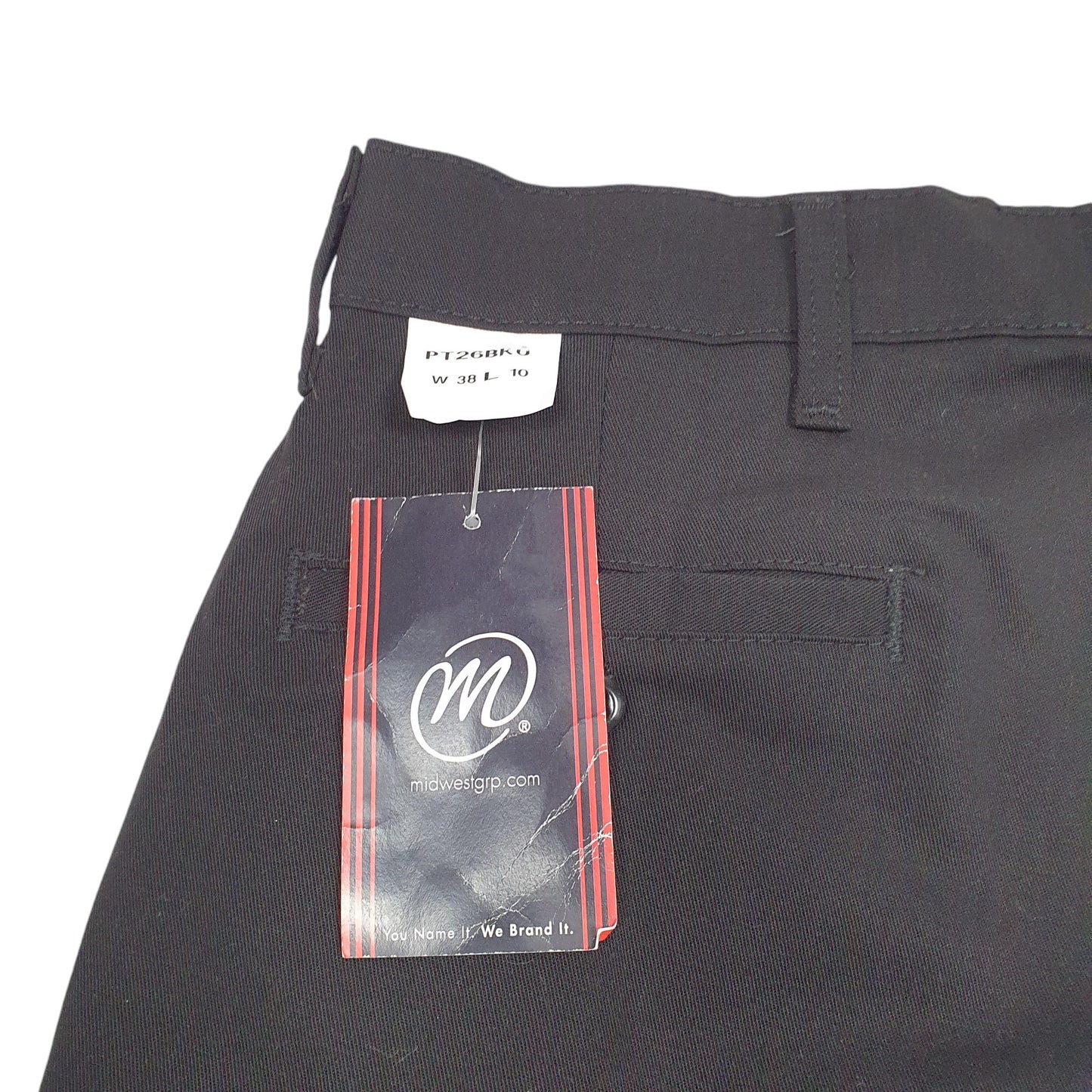 Mens Black Red Kap  Chino Shorts