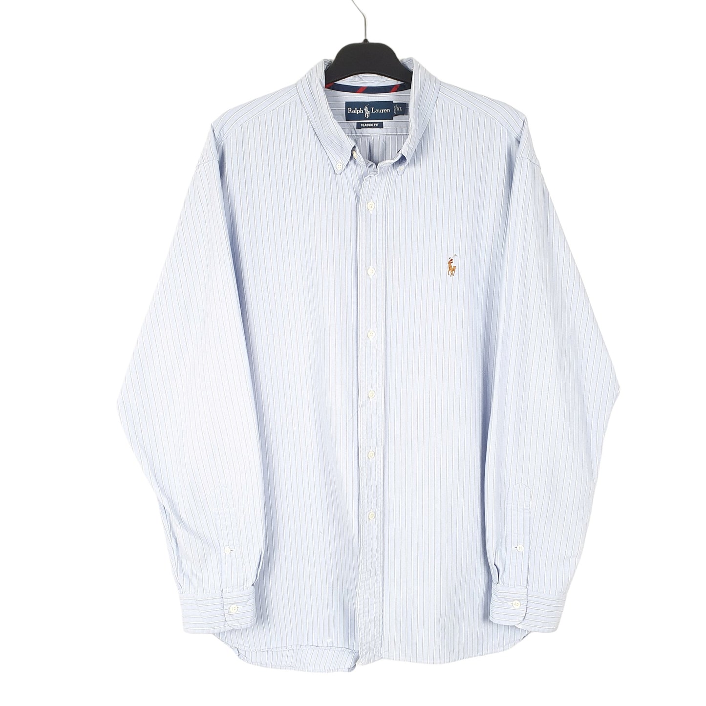 Mens Blue Polo Ralph Lauren Oxford Long Sleeve Shirt