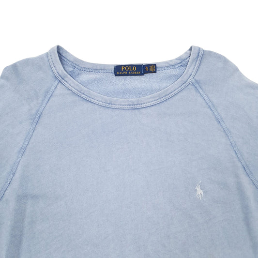 Mens Blue Polo Ralph Lauren Lightweight Crewneck Jumper