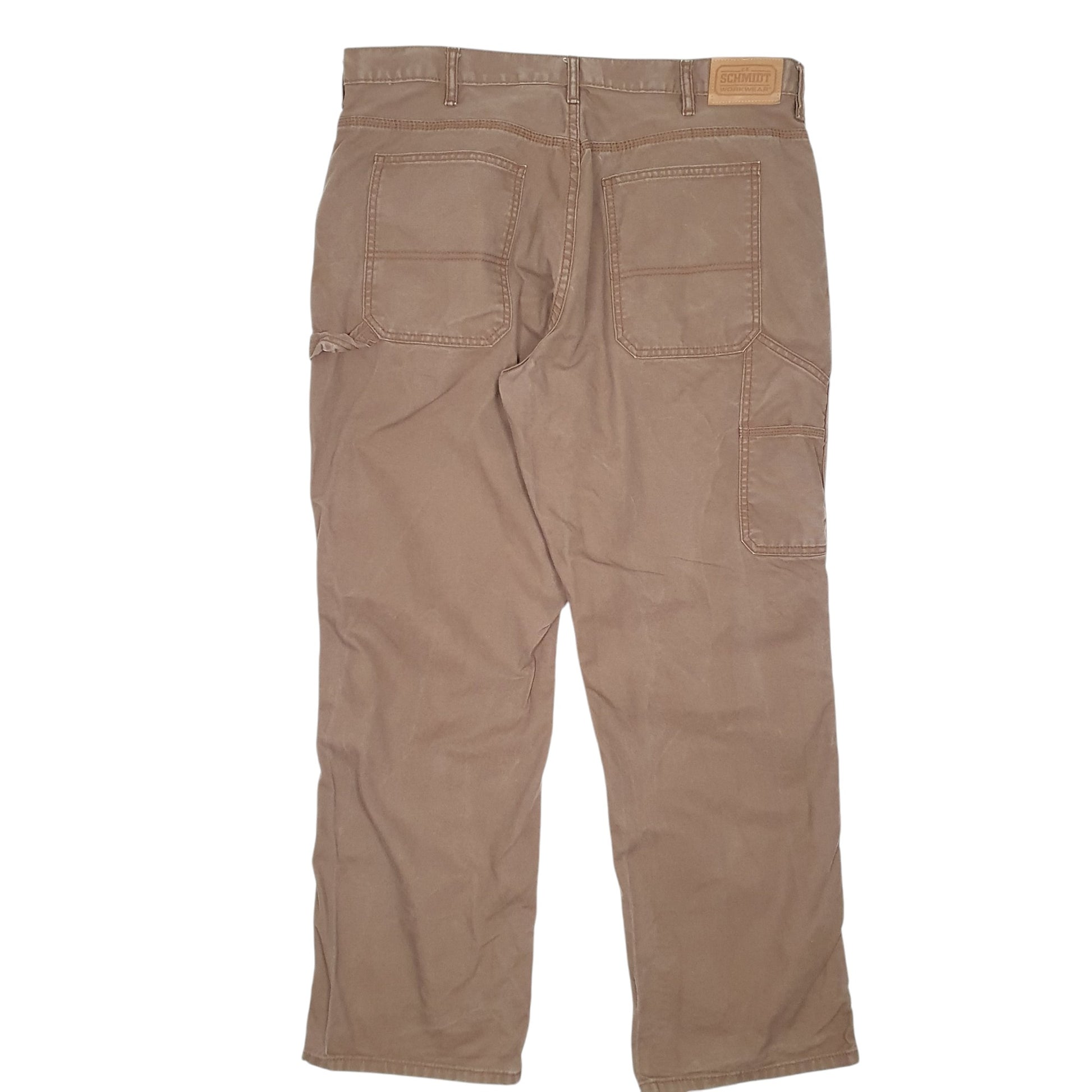 Mens Brown Schmidt Workwear Carpenter Trousers