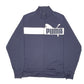 Mens Navy Puma Track Top Active Full Zip Jumper