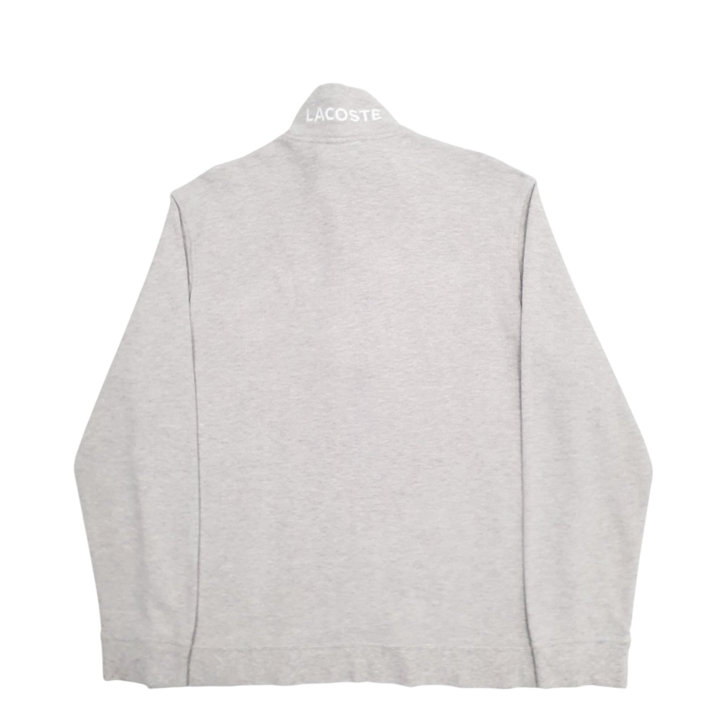 Mens Grey Lacoste  Quarter Zip Jumper
