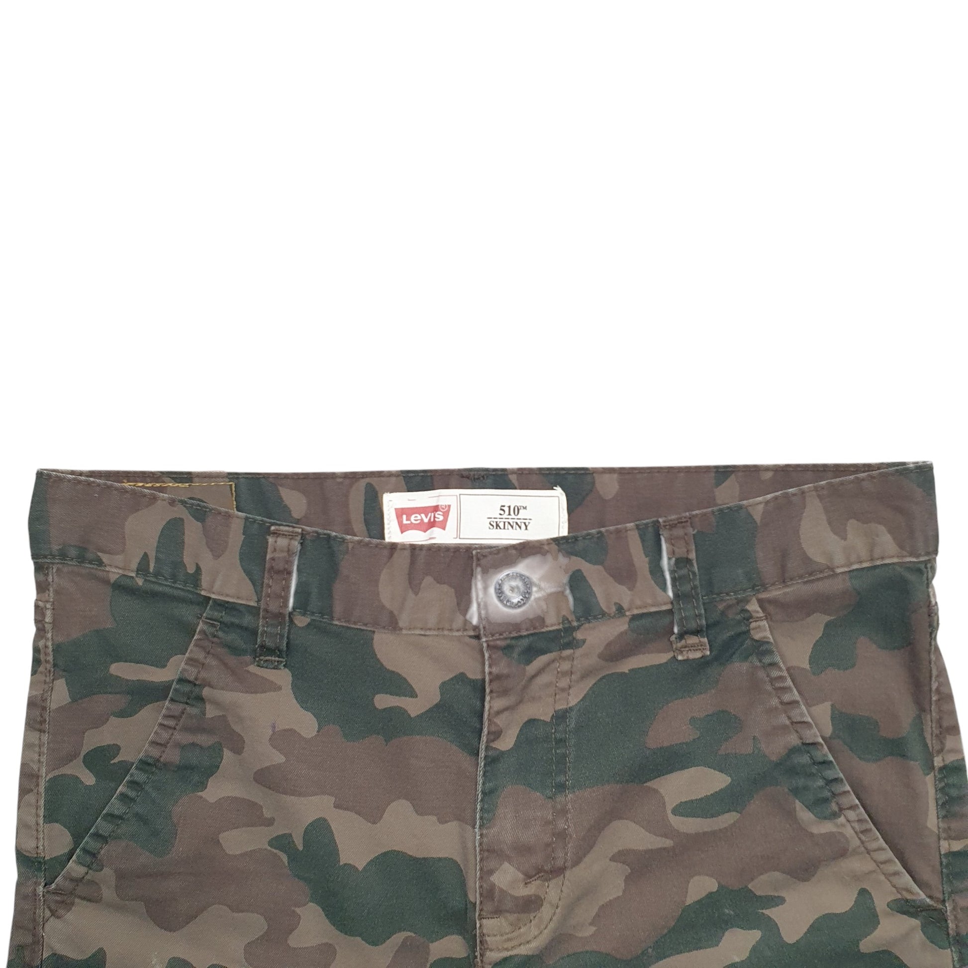 Womens Green Levis Camo Chino Shorts