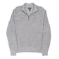 Mens Grey Calvin Klein Knit Quarter Zip Jumper
