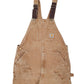 Mens Brown Carhartt R01 Made in USA Bib Overalls Duck Dungaree Trousers