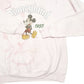 Womens Pink Disney Disneyland Mickey Mouse Spellout Hoodie Jumper