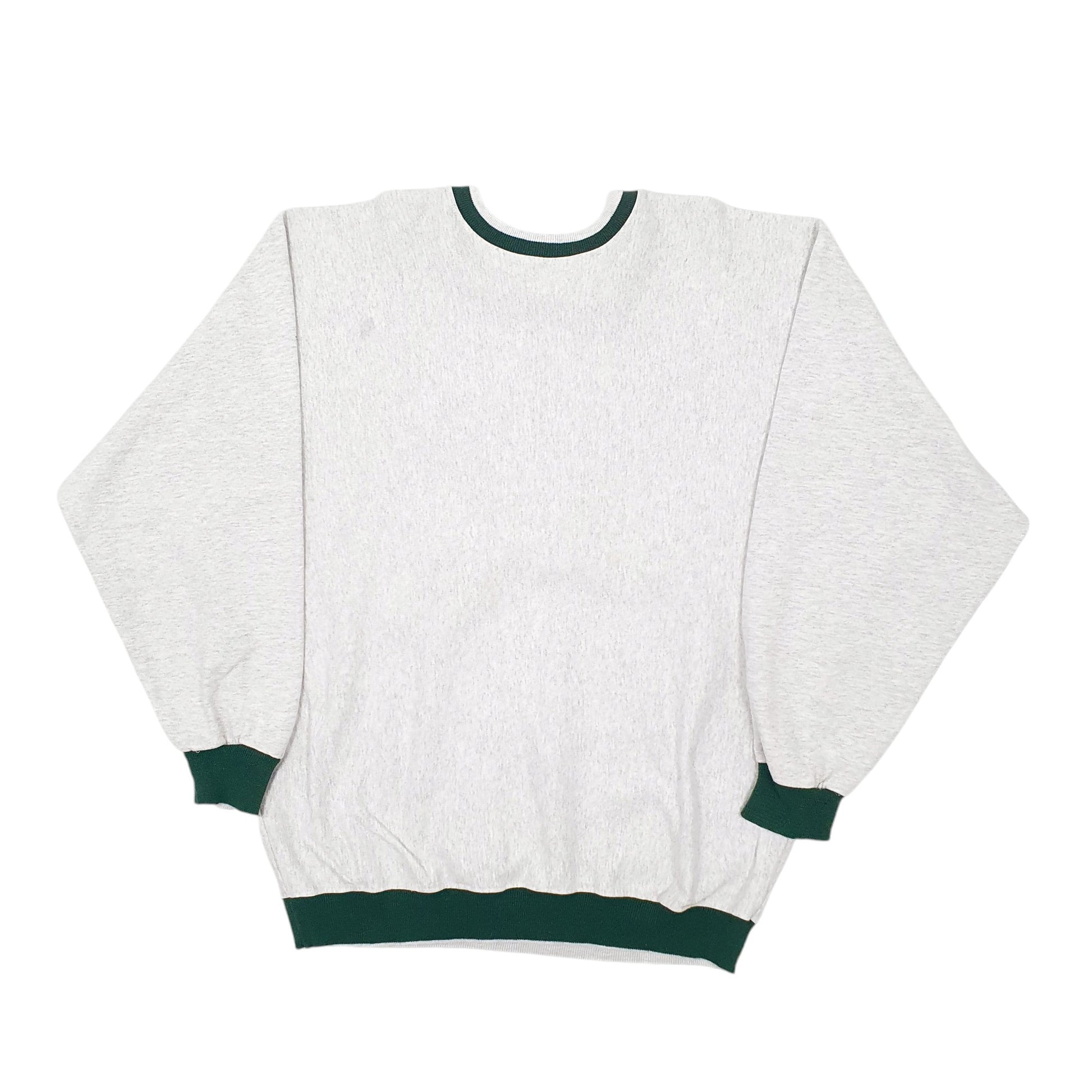 Mens Grey Legends Vintage 1998 90s Green Bay Packers NFL Superbowl Crewnecks Jumper