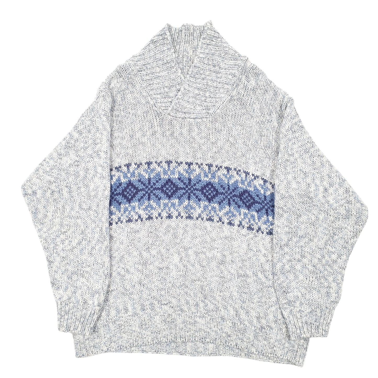 Womens Cream Oviesse Knit Winter Shoal Neck Jumper