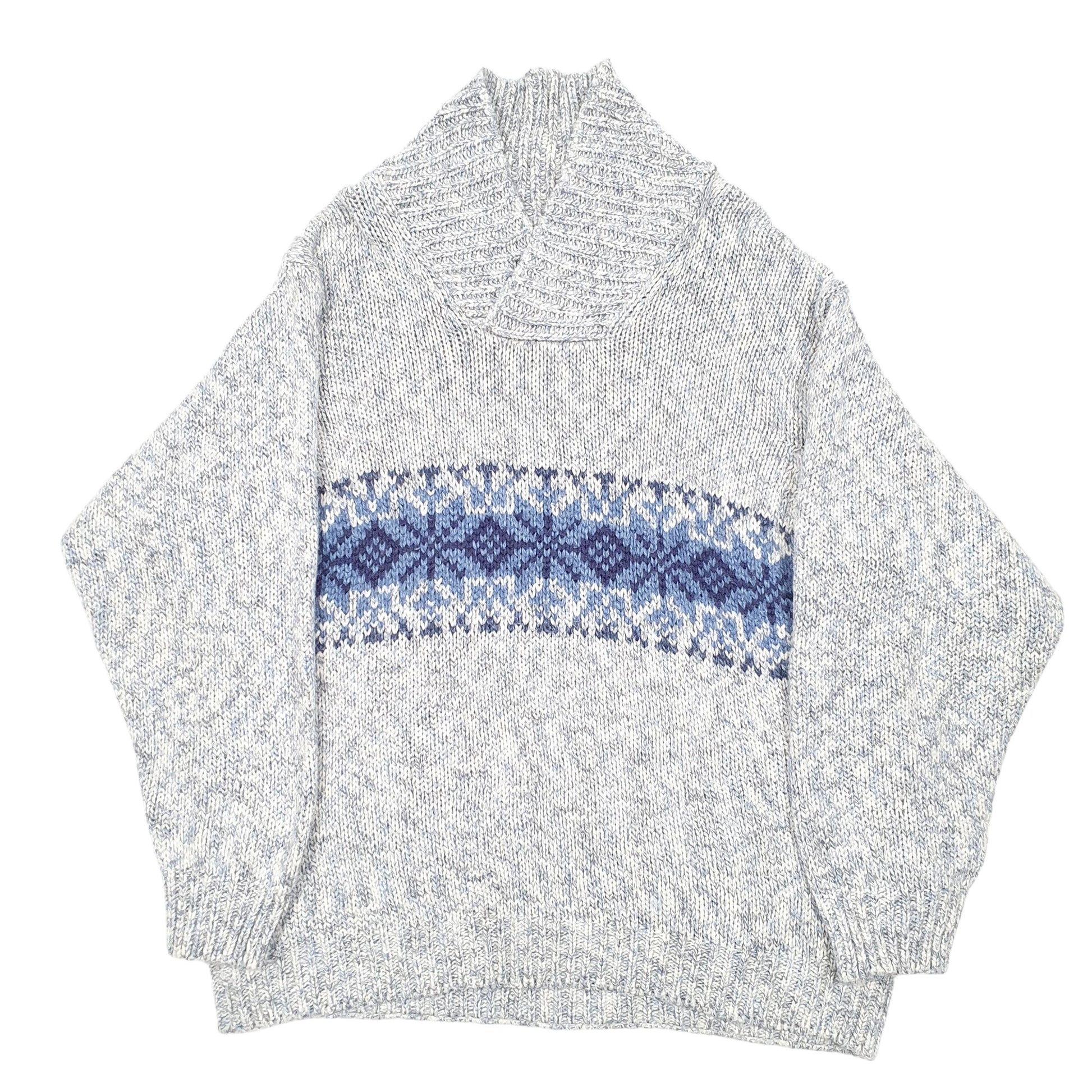 Womens Cream Oviesse Knit Winter Shoal Neck Jumper