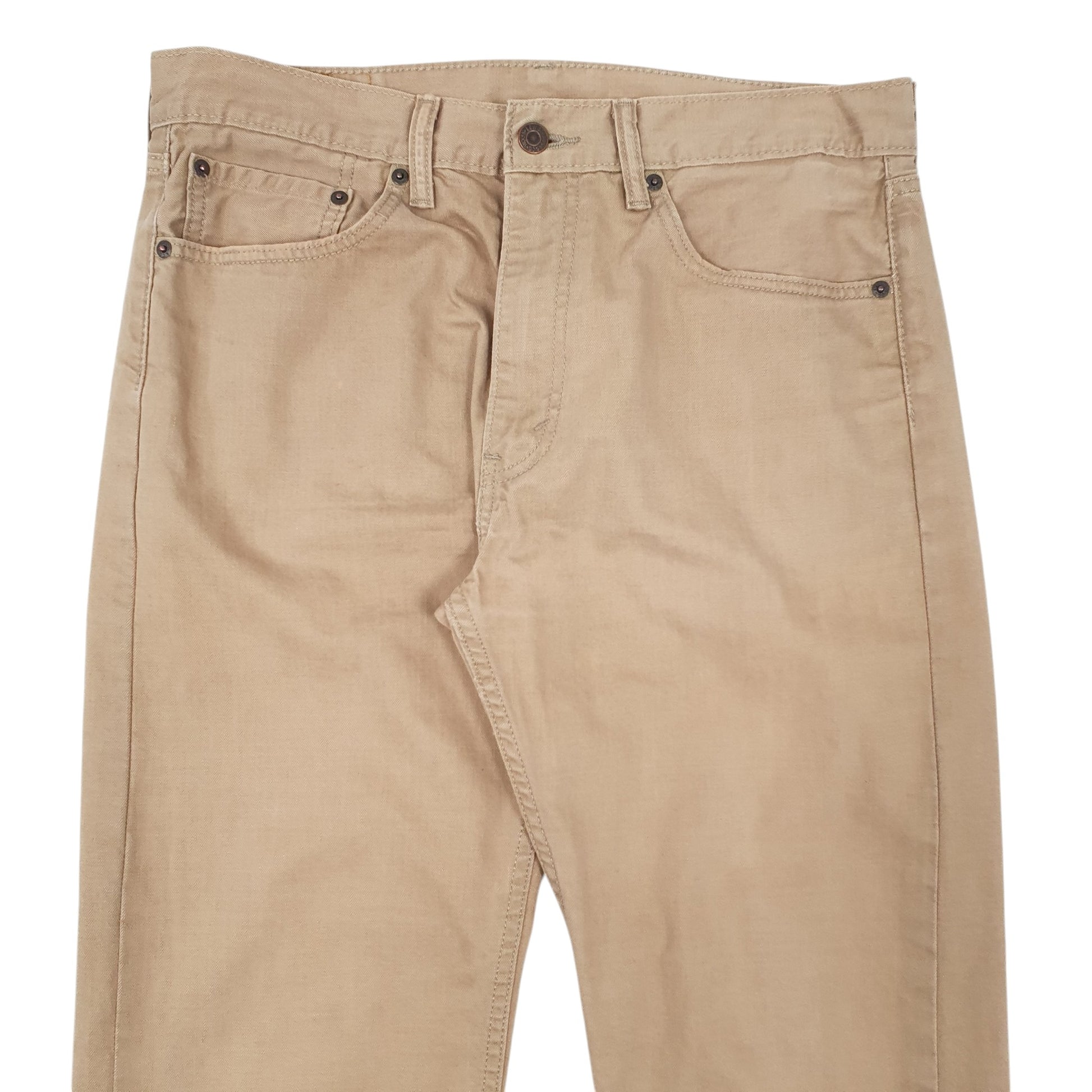 Mens Beige Levis 505 Chino Trousers