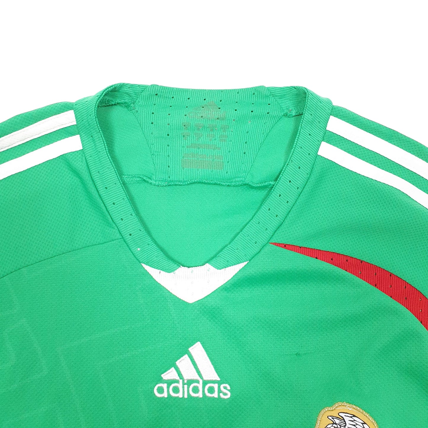 Mens Green Adidas Mexicana Football Federation Mexico Short Sleeve T Shirt