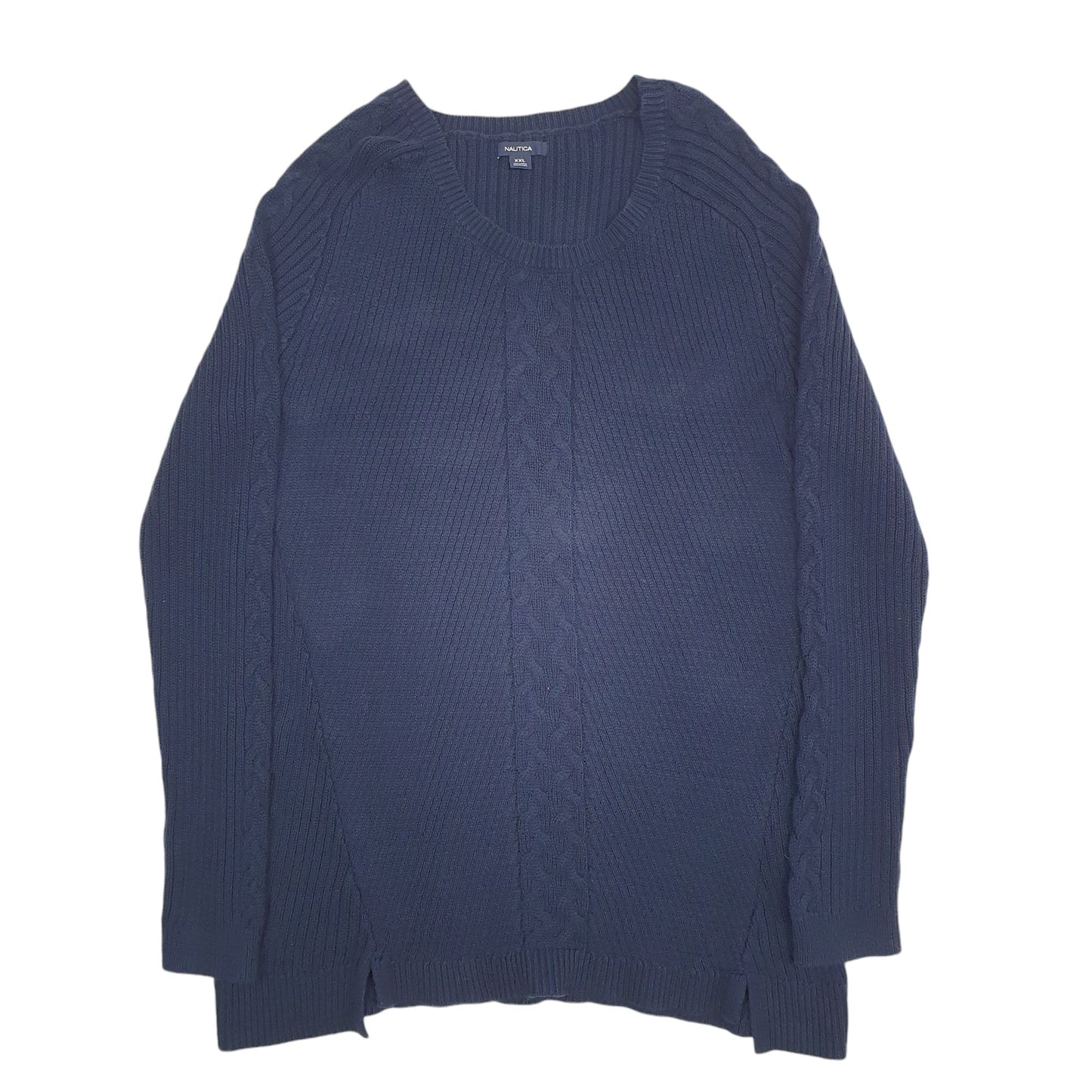 Womens Navy Nautica Knit Crewneck Jumper