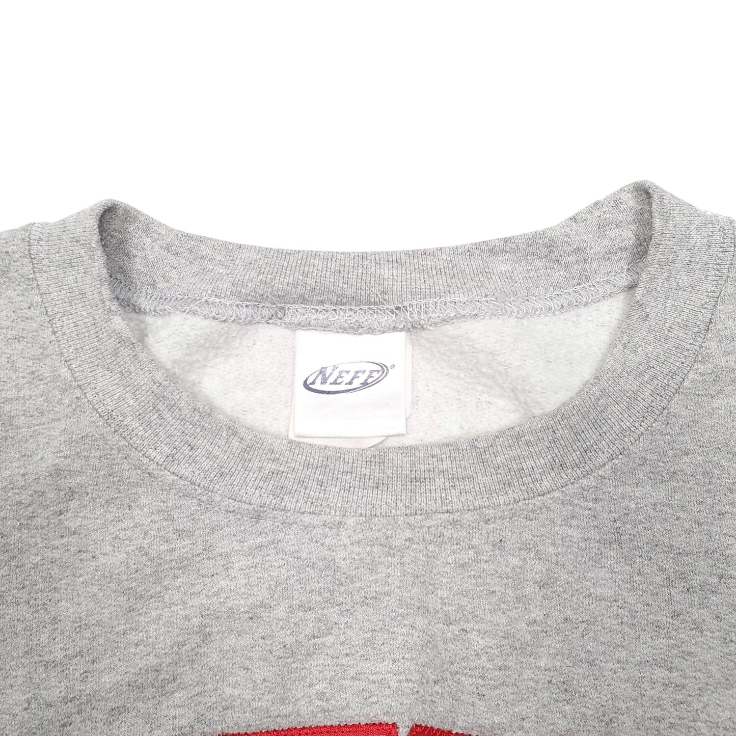 Mens Grey Neff Dunwoody Lacrosse USA Spellout Crewneck Jumper