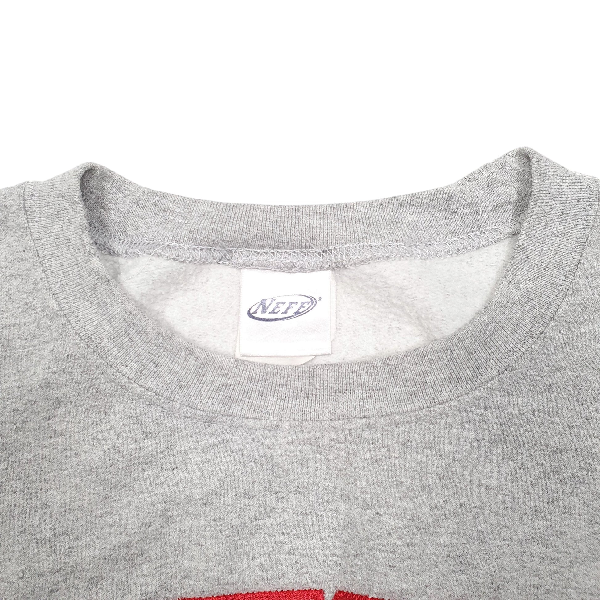 Mens Grey Neff Dunwoody Lacrosse USA Spellout Crewneck Jumper