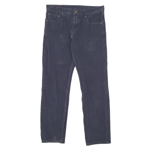 Mens Navy Levis Stretch Corduroy Trousers