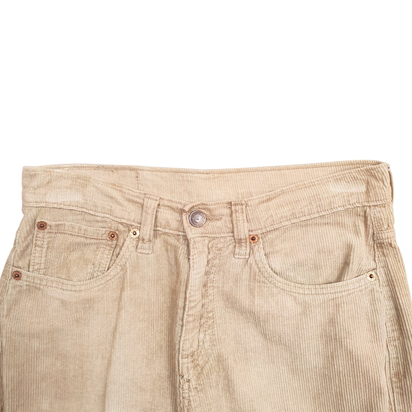 Womens Beige Levis  Corduroy Trousers