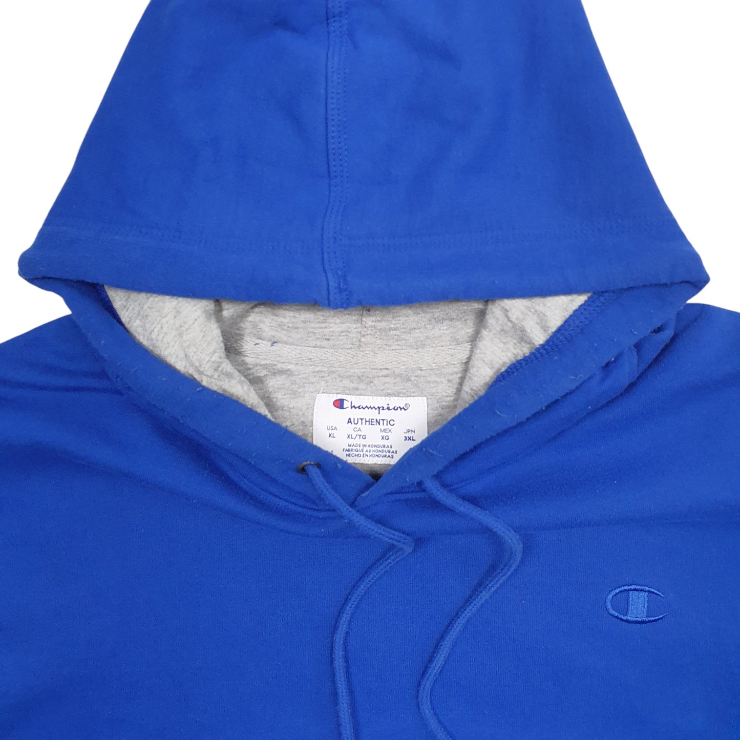 Mens Blue Champion  Hoodie Jumper