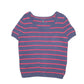 Womens Navy Tommy Hilfiger Knit Short Sleeve Striped Nautical Crewneck Jumper