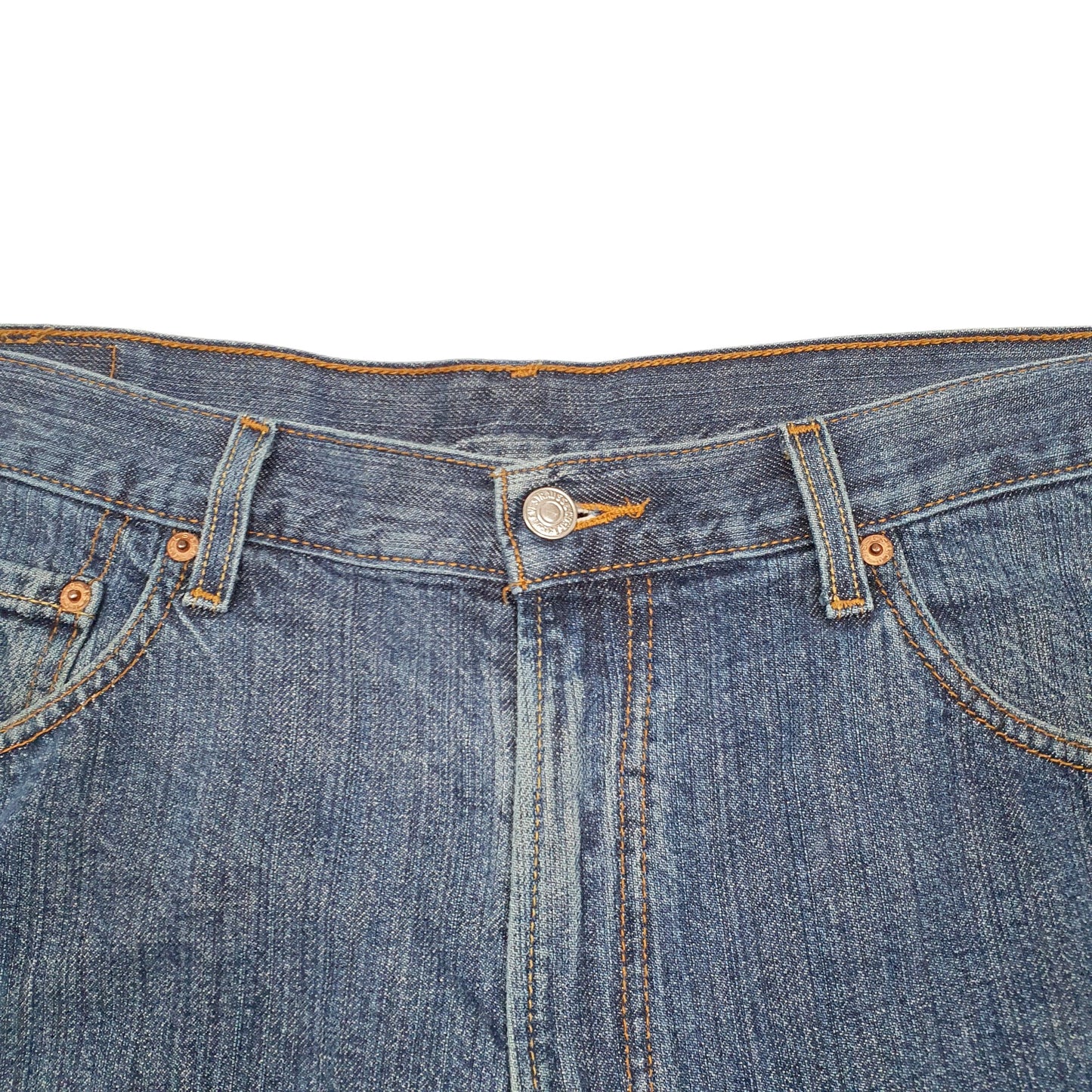 Mens Blue Levis 550 Relaxed Jorts Denim Shorts