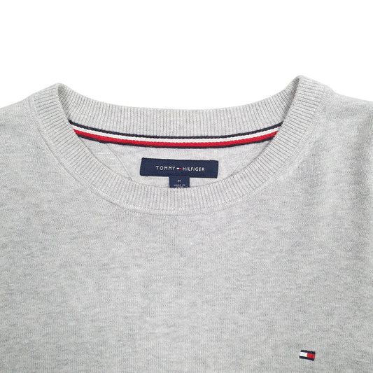 Mens Grey Tommy Hilfiger  Crewneck Jumper