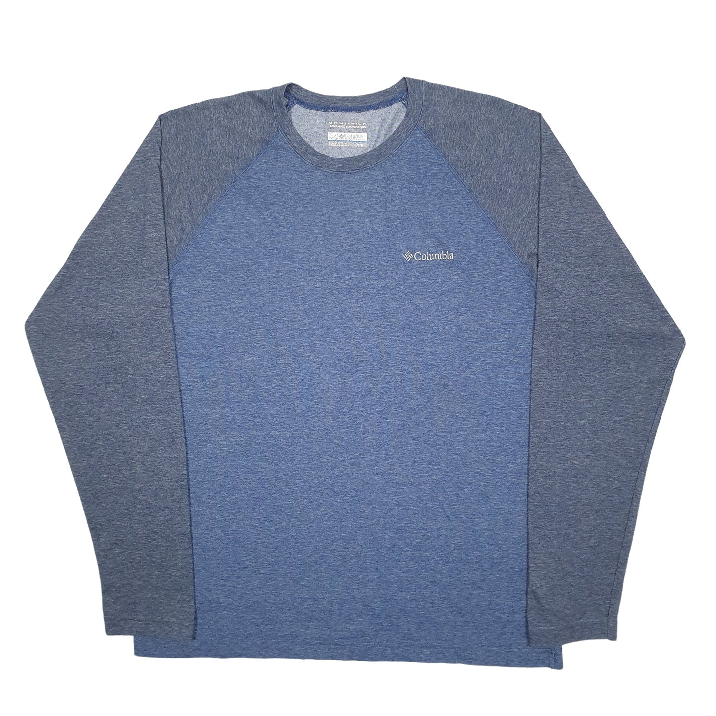 Mens Blue Columbia Sportswear  Long Sleeve T Shirt