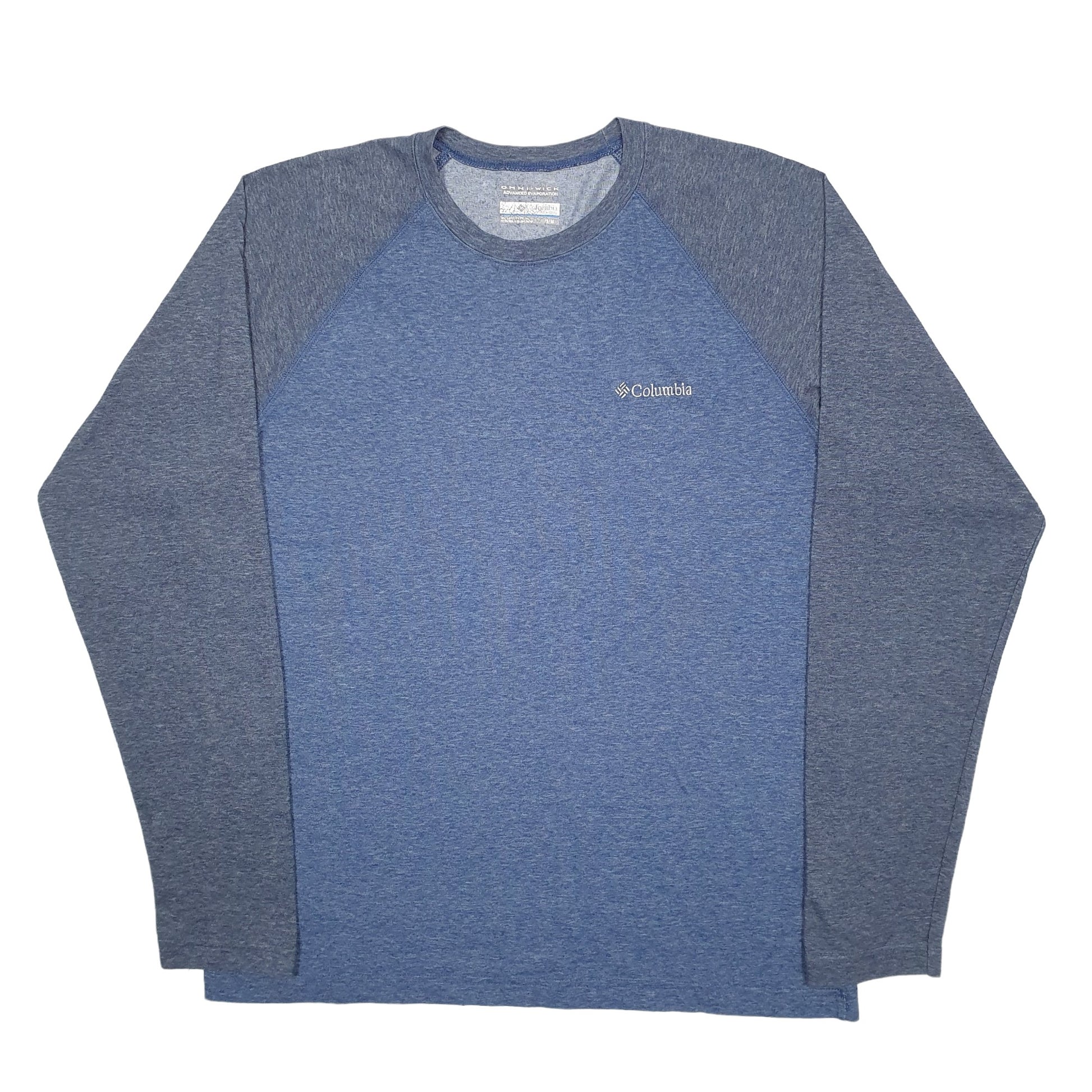 Mens Blue Columbia Sportswear  Long Sleeve T Shirt