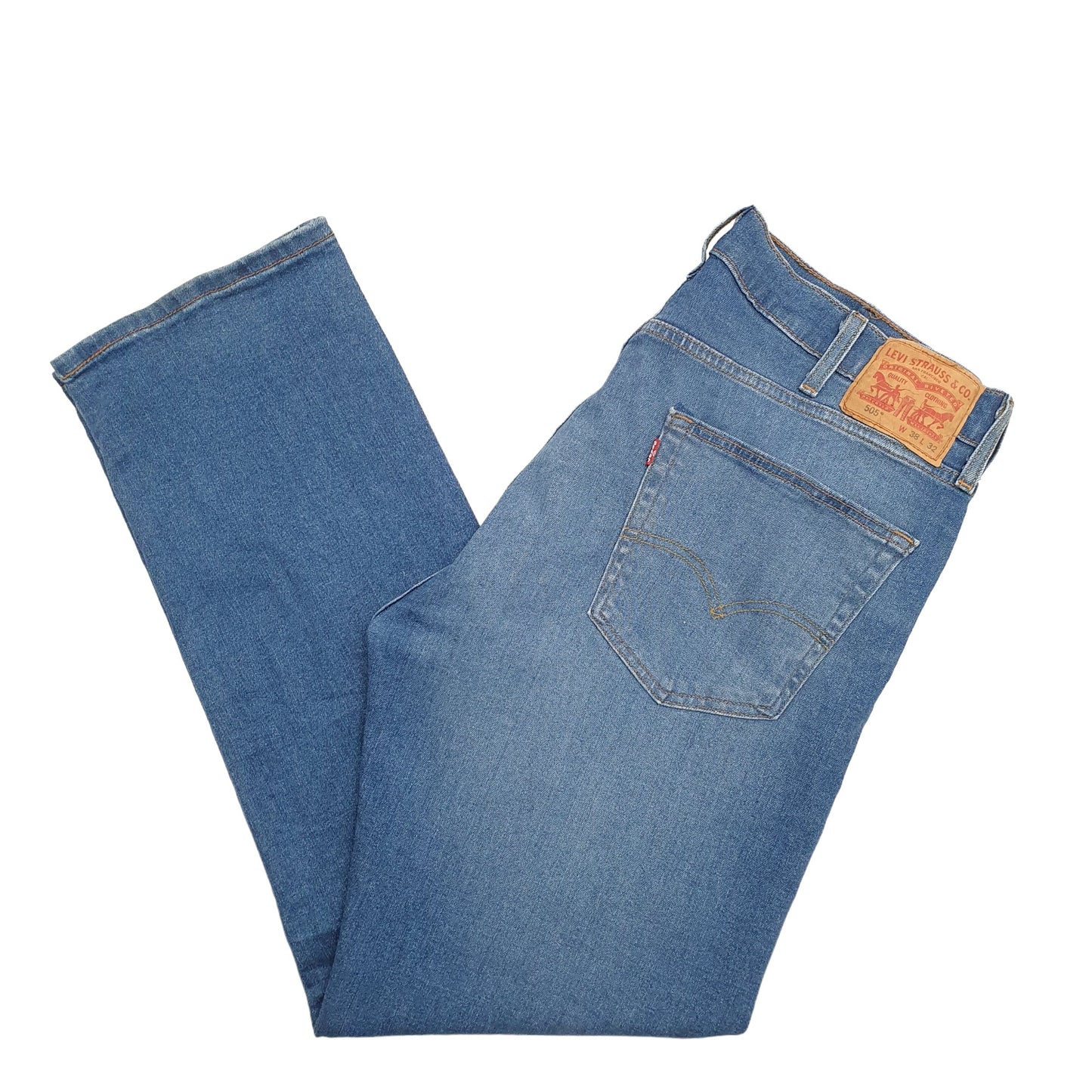 Mens Blue Levis  505 JeansW38 L32