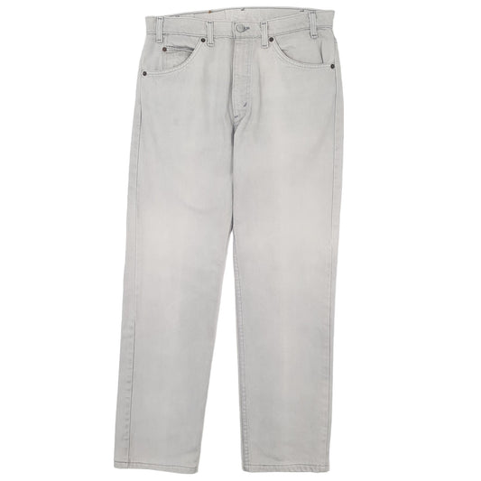 Mens Grey Levis Vintage 1980s Made in USA 505 JeansW33 L32