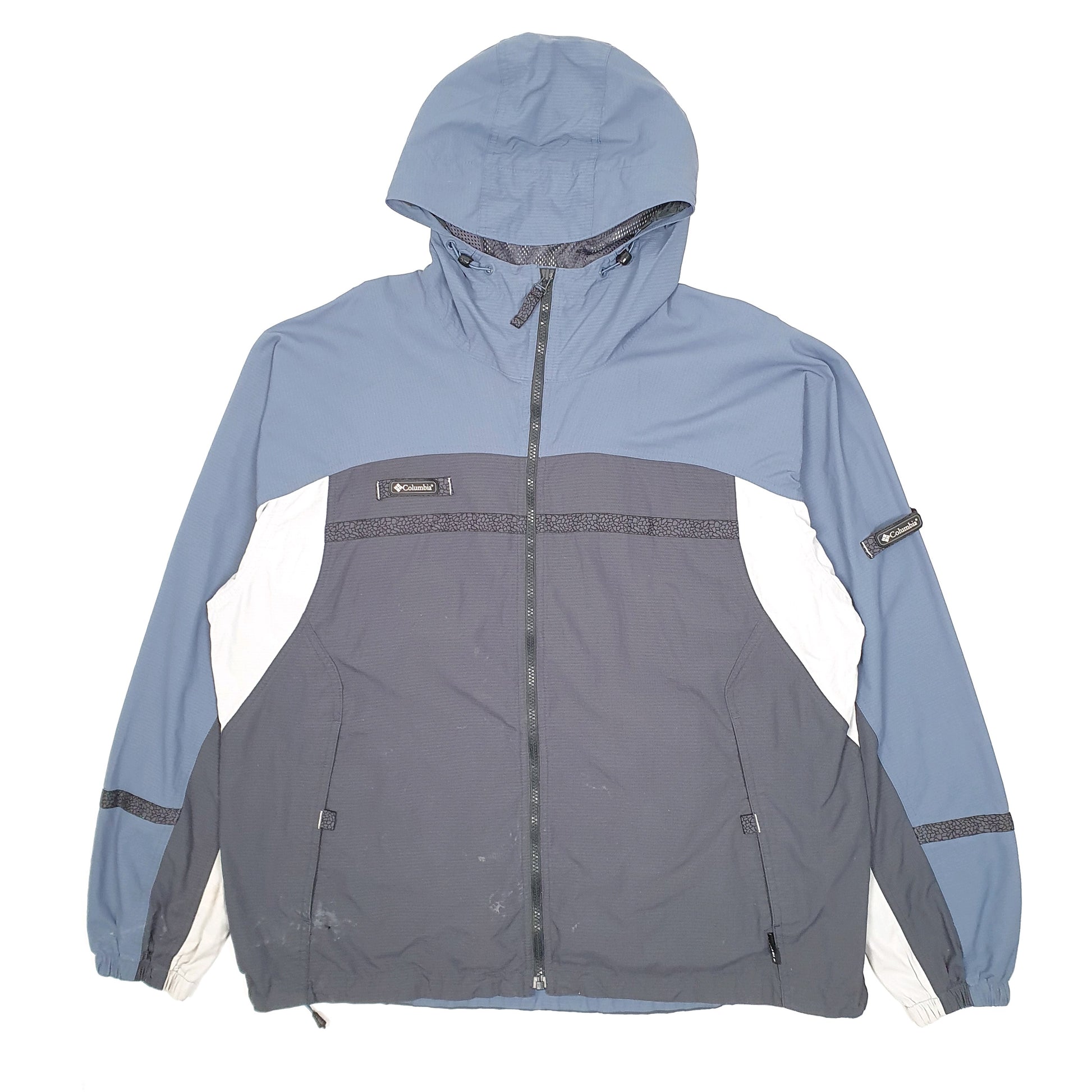 Mens Grey Columbia Sportswear Company Hooded  Coat