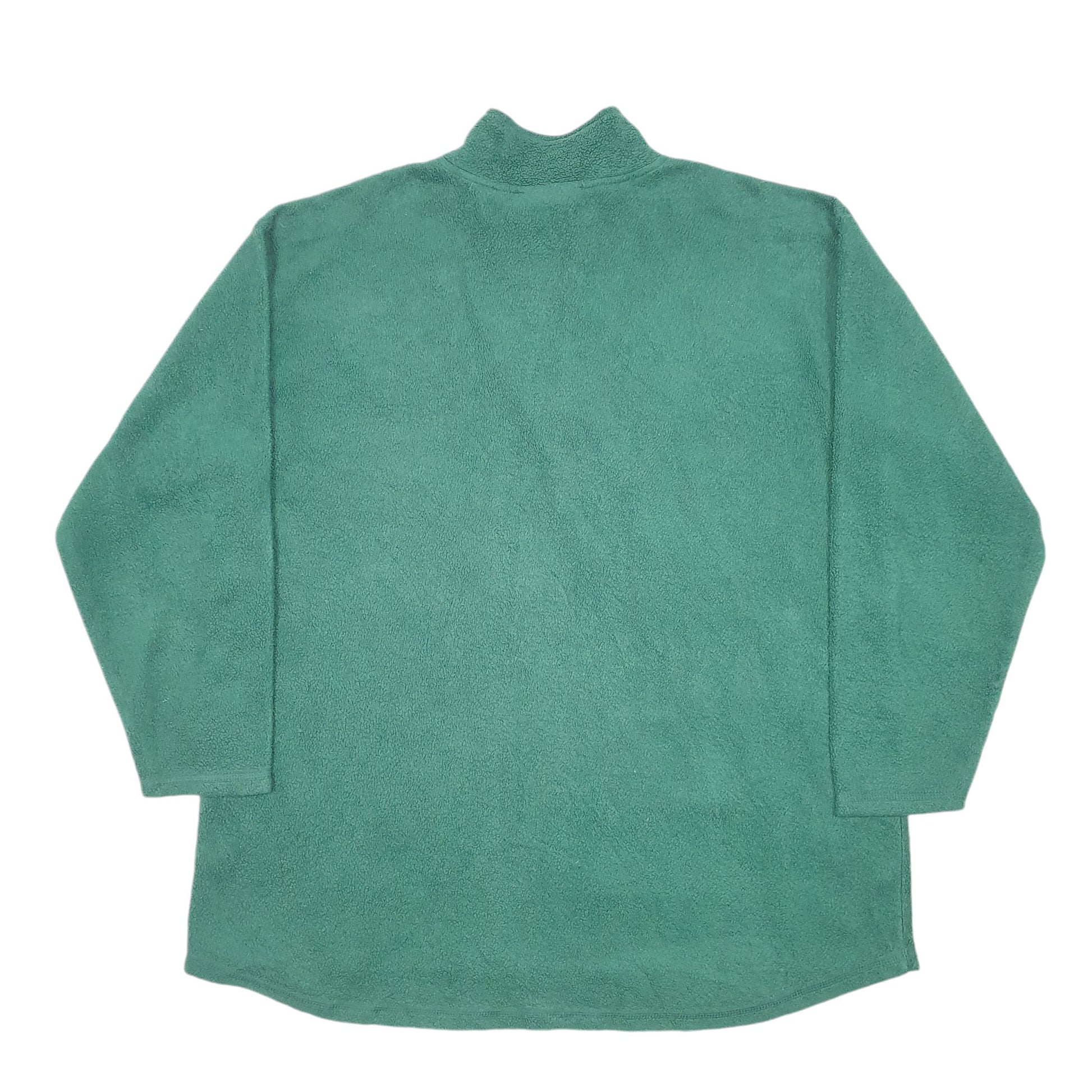 Mens Green Disney Vintage Disneyland Mickey Mouse Quarter Zip Jumper