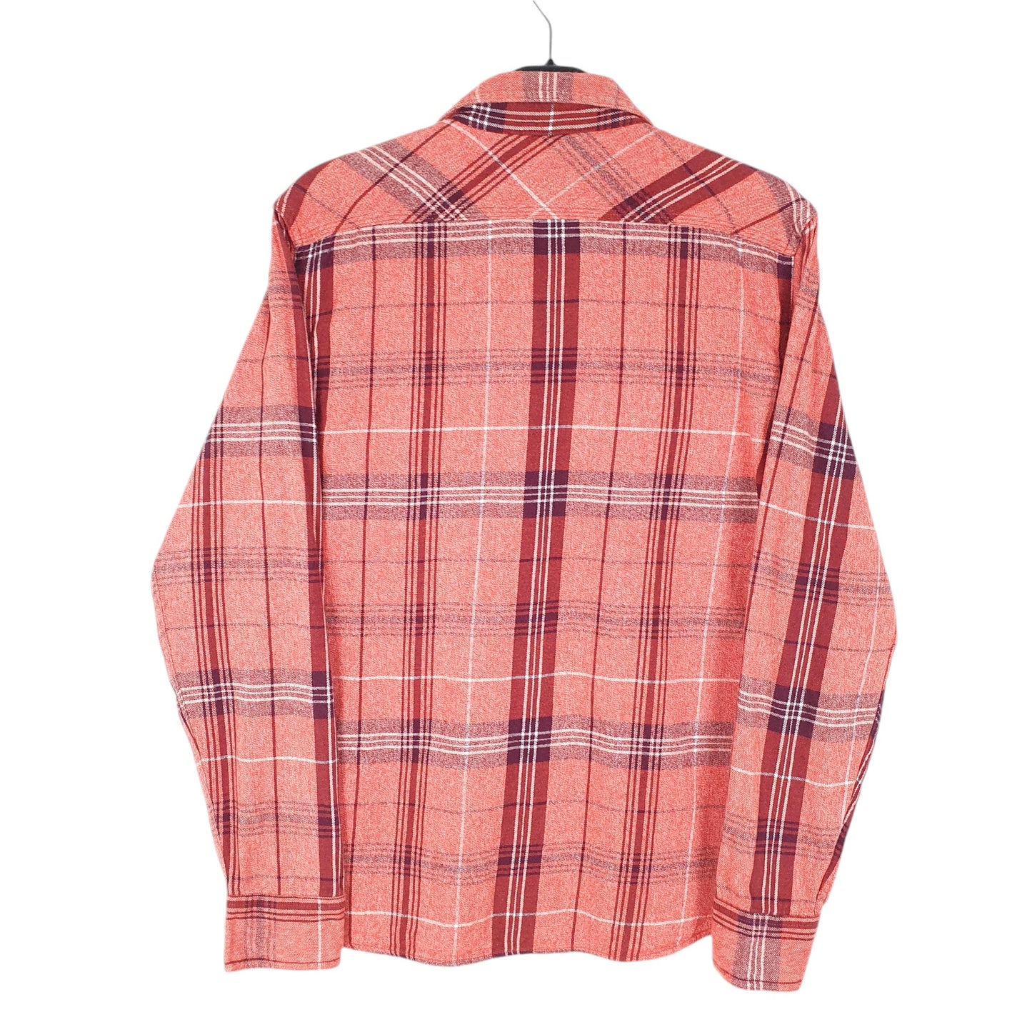 Mens Red Levis Flannel Overshirt Shacket Long Sleeve Shirt