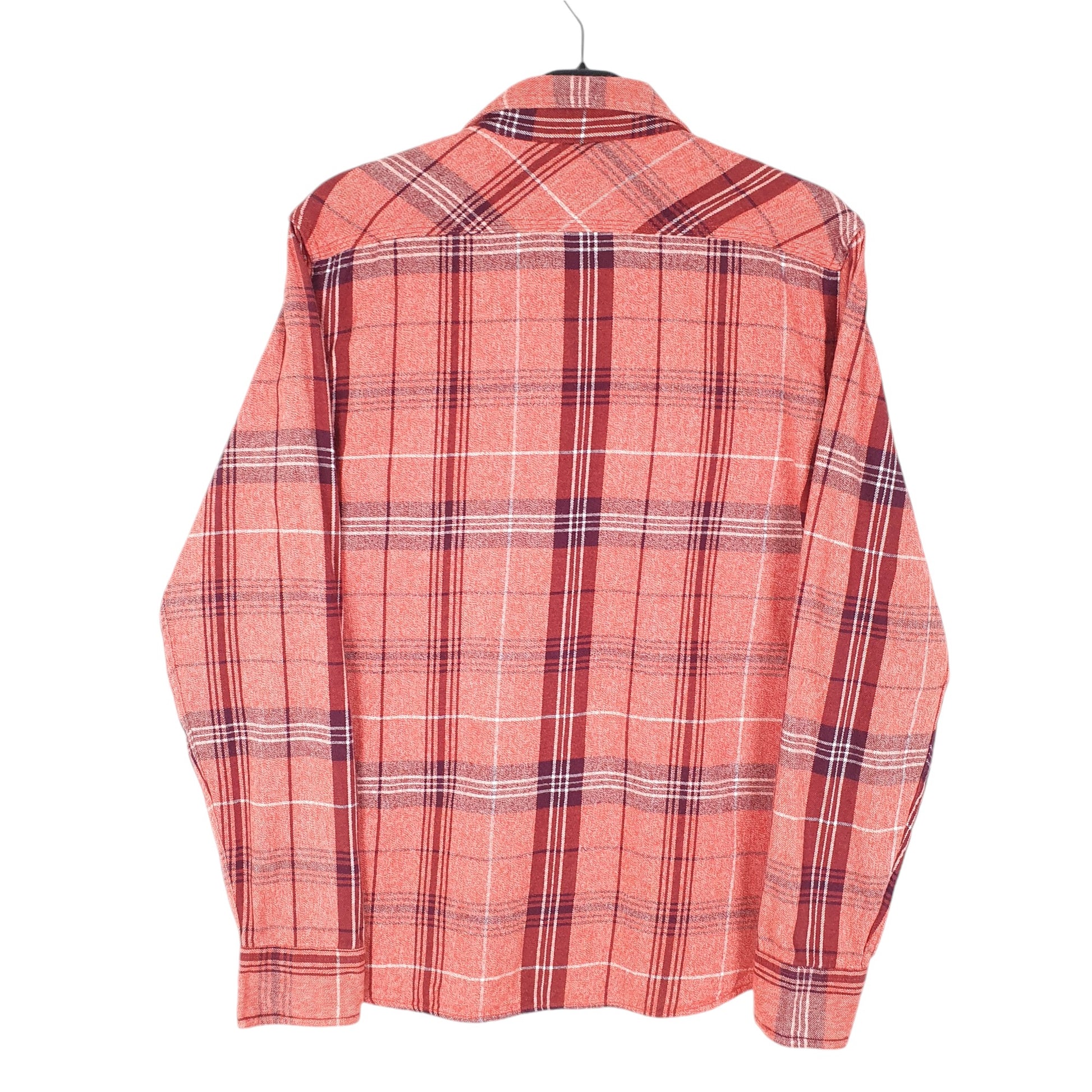 Mens Red Levis Flannel Overshirt Shacket Long Sleeve Shirt