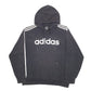Mens Black Adidas Spellout Hoodie Jumper