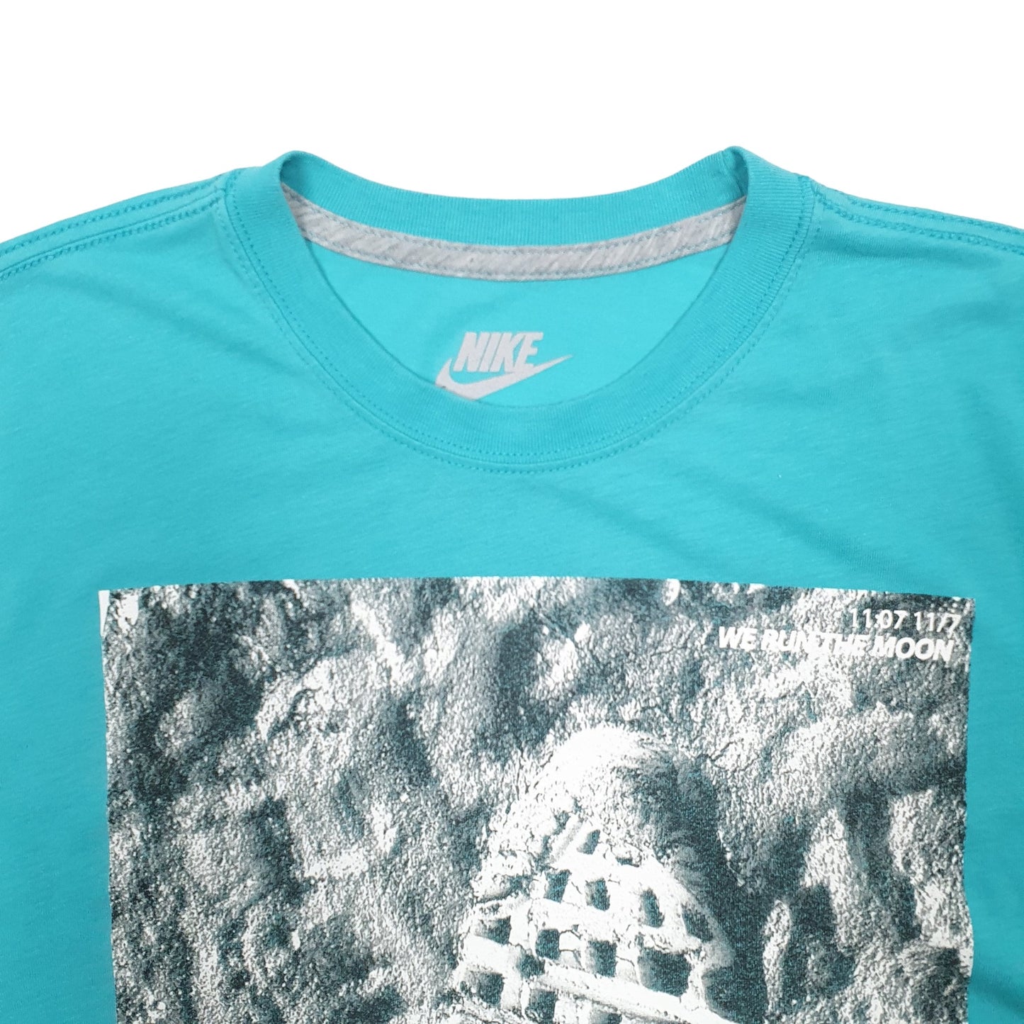 Mens Blue Nike Spellout Short Sleeve T Shirt