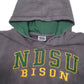 Mens Grey Stadium NDSU Bison USA College Sports Hoodie Jumper