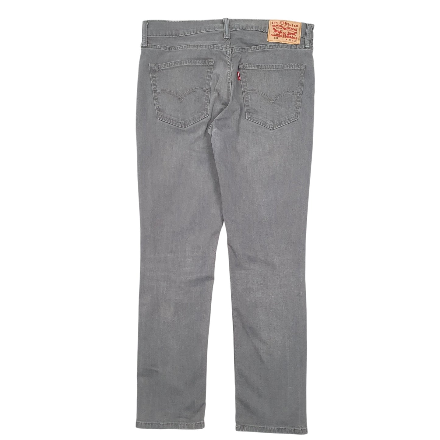 Mens Grey Levis Stretch 511 JeansW33 L30