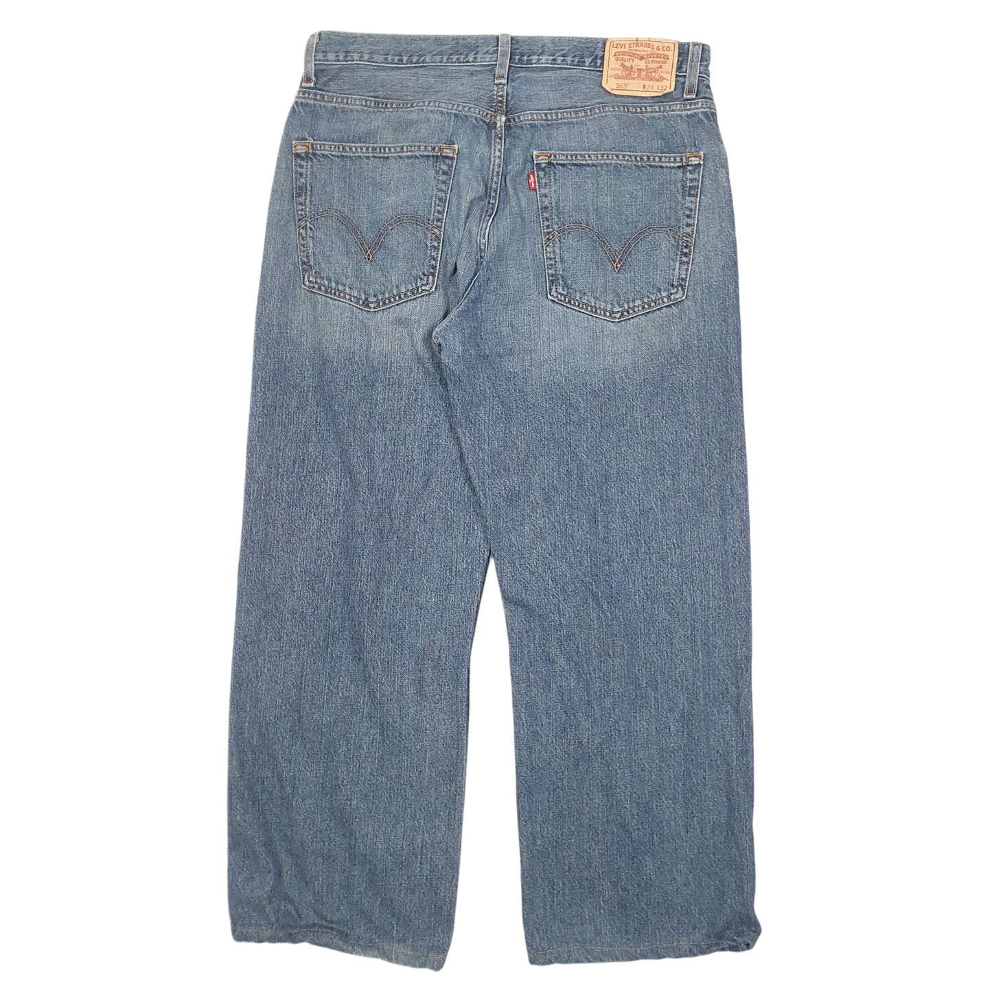 Mens Blue Levis  569 JeansW34 L30