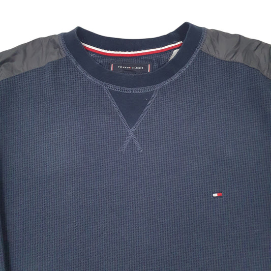 Mens Navy Tommy Hilfiger  Crewneck Jumper