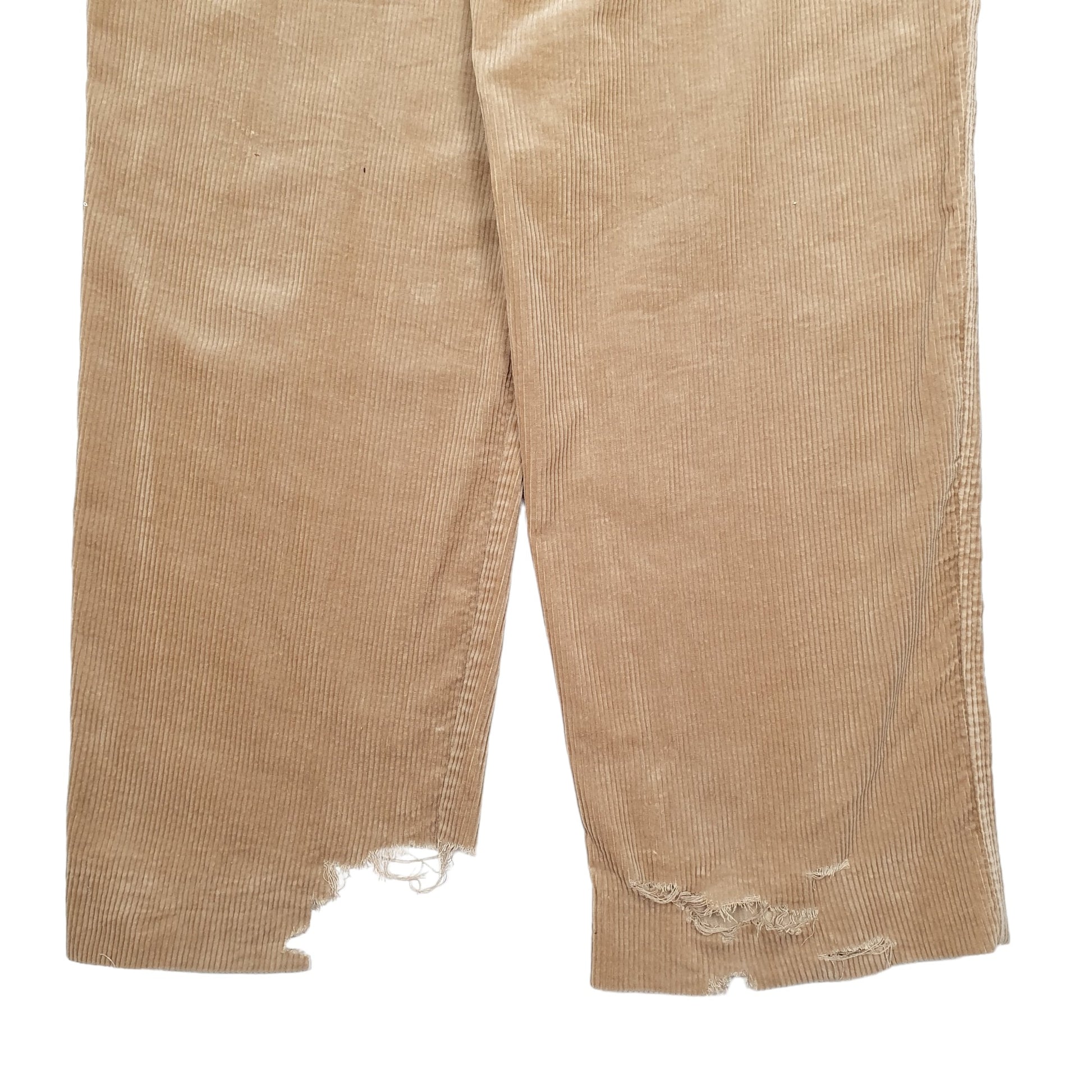 Mens Beige Polo Ralph Lauren Vintage Corduroy Trousers