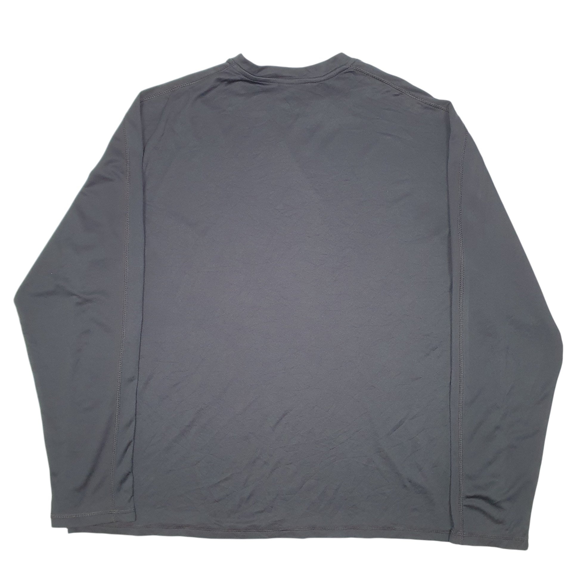 Mens Black Champion Active Workout Gym Running Long Sleeve T Shirt