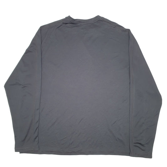 Mens Black Champion Active Workout Gym Running Long Sleeve T Shirt