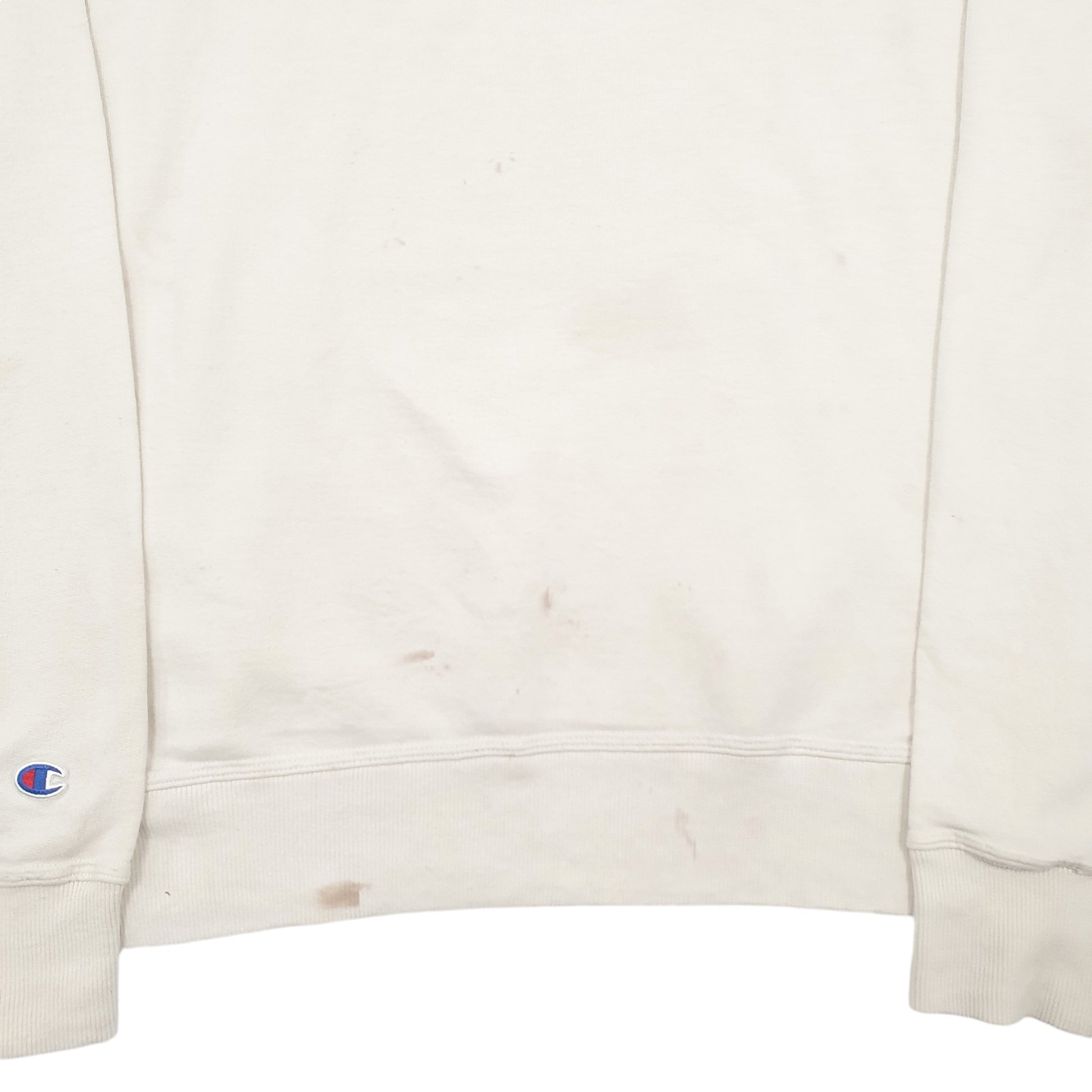 Mens White Champion  Hoodie Jumper