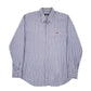 Mens Blue Burberry  Long Sleeve Shirt