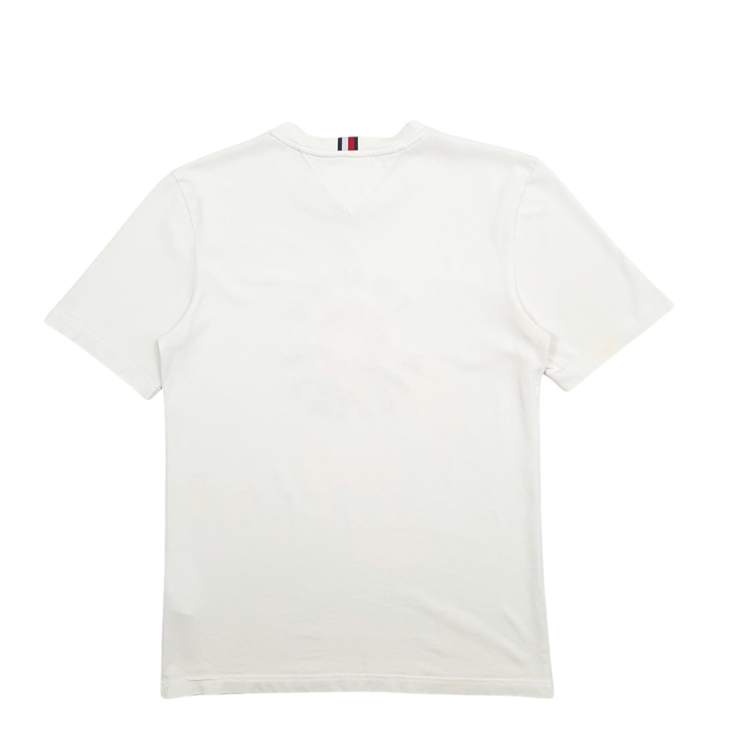 Mens Cream Tommy Hilfiger Spellout Short Sleeve T Shirt