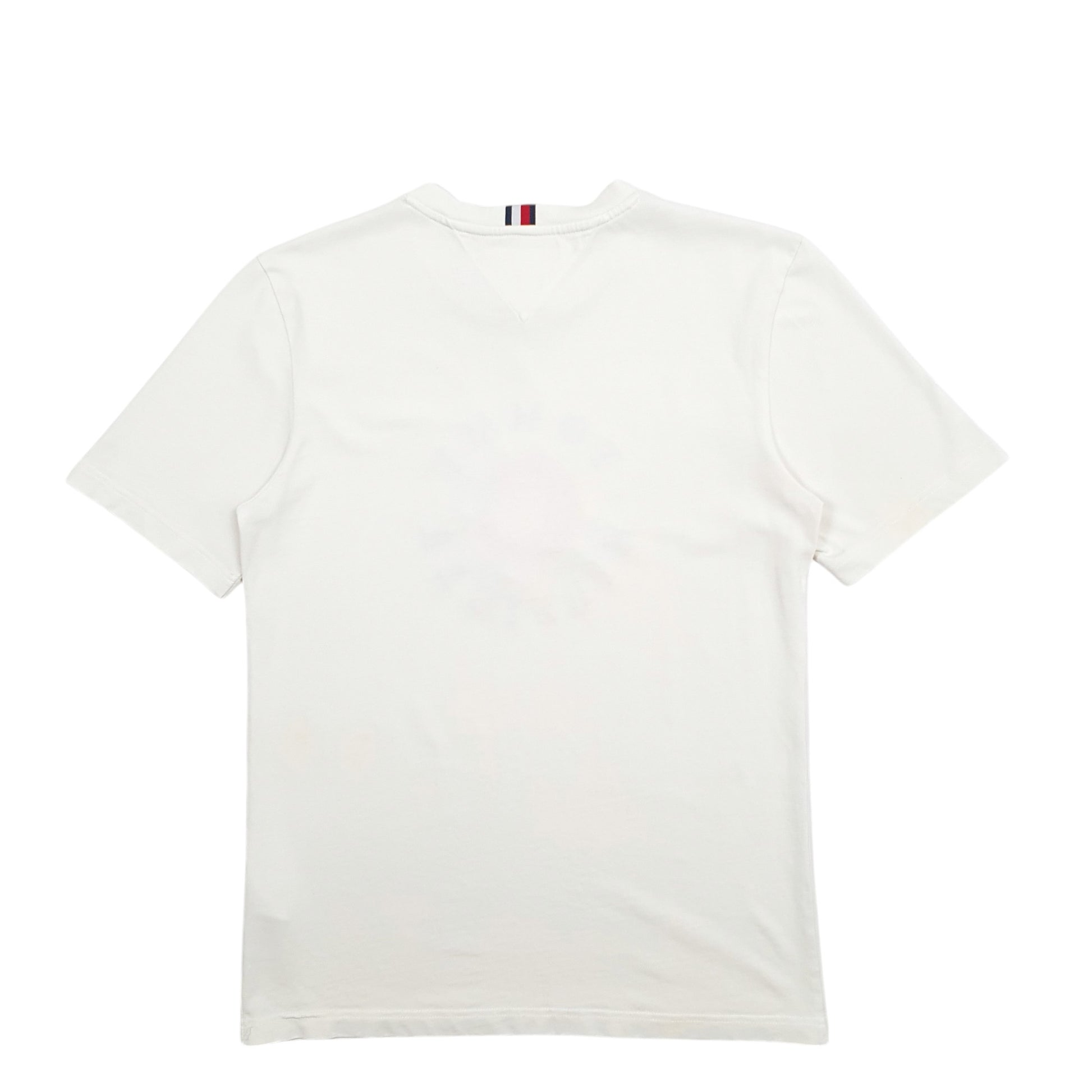 Mens Cream Tommy Hilfiger Spellout Short Sleeve T Shirt