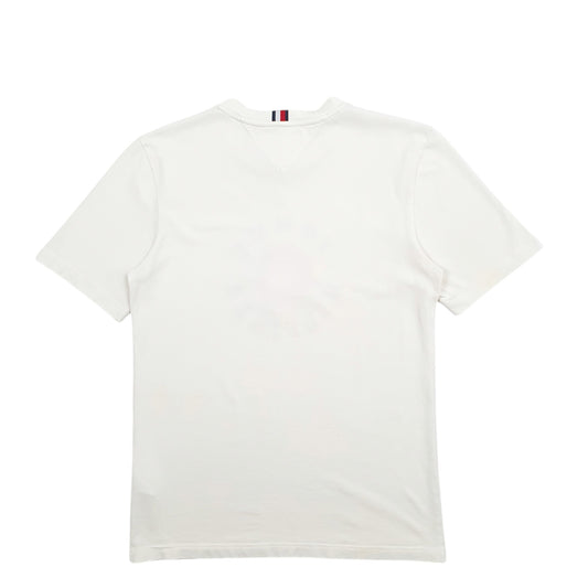Mens Cream Tommy Hilfiger Spellout Short Sleeve T Shirt